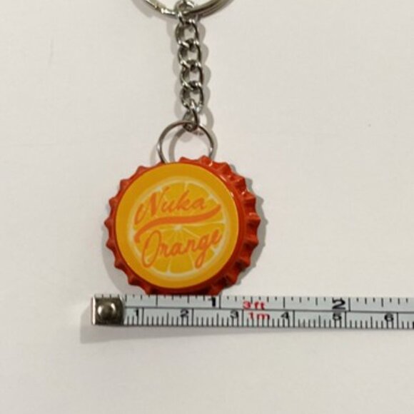 Fallout 4 Nuka Cola Orange Cap Keychain - 3.5inch Gaming Keychain - Picture 6 of 7
